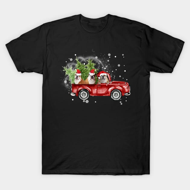 Merry Christmas Bulldogs T-Shirt by TeeLand